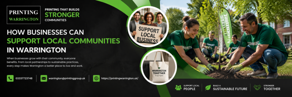 How Businesses Can Support Local Communities in Warrington